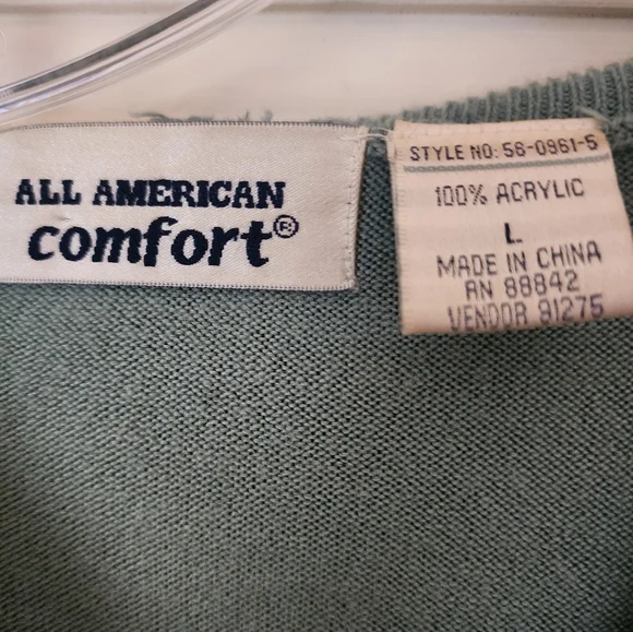 ALL AMERICAN COMFORT Sage long sleeve Knit sweater dress. - Picture 6 of 7